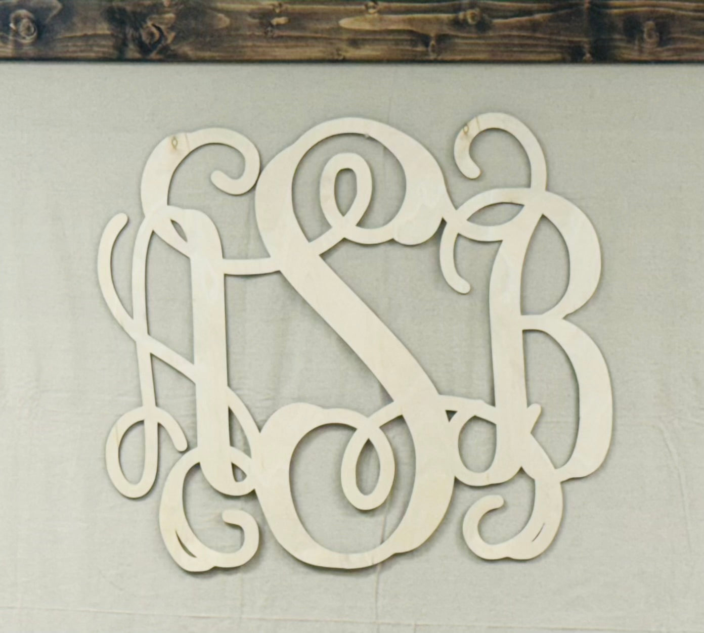 Custom Wall Monogram Sign