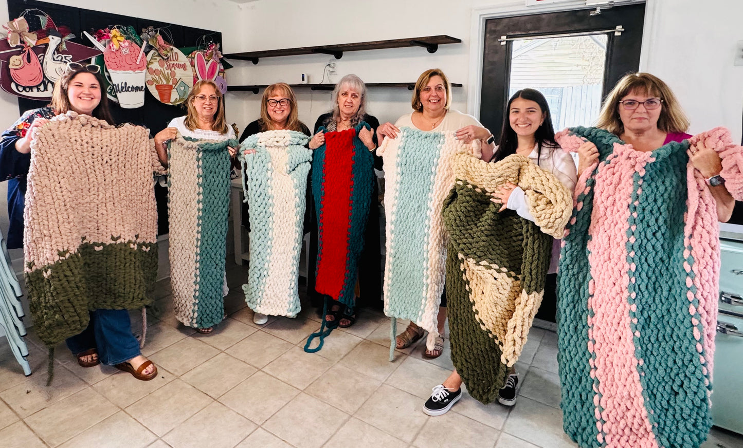 Open Chunky blanket workshop