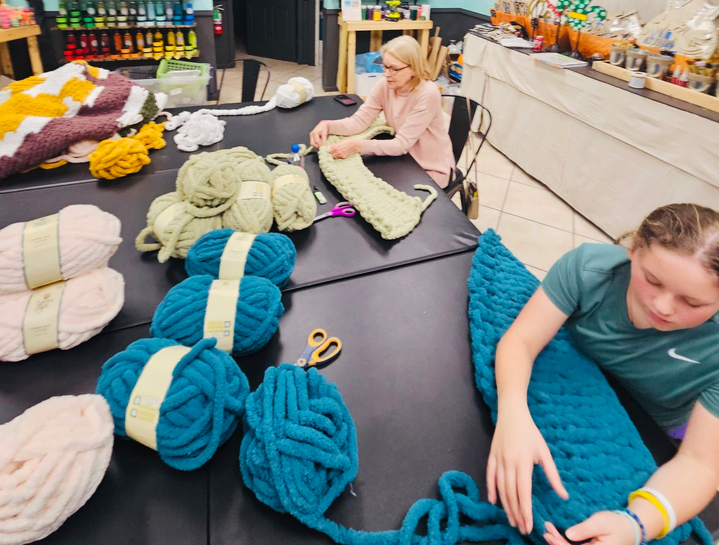 Open Chunky blanket workshop