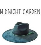 Wide Brim Vegan Suede Hat -lasered
