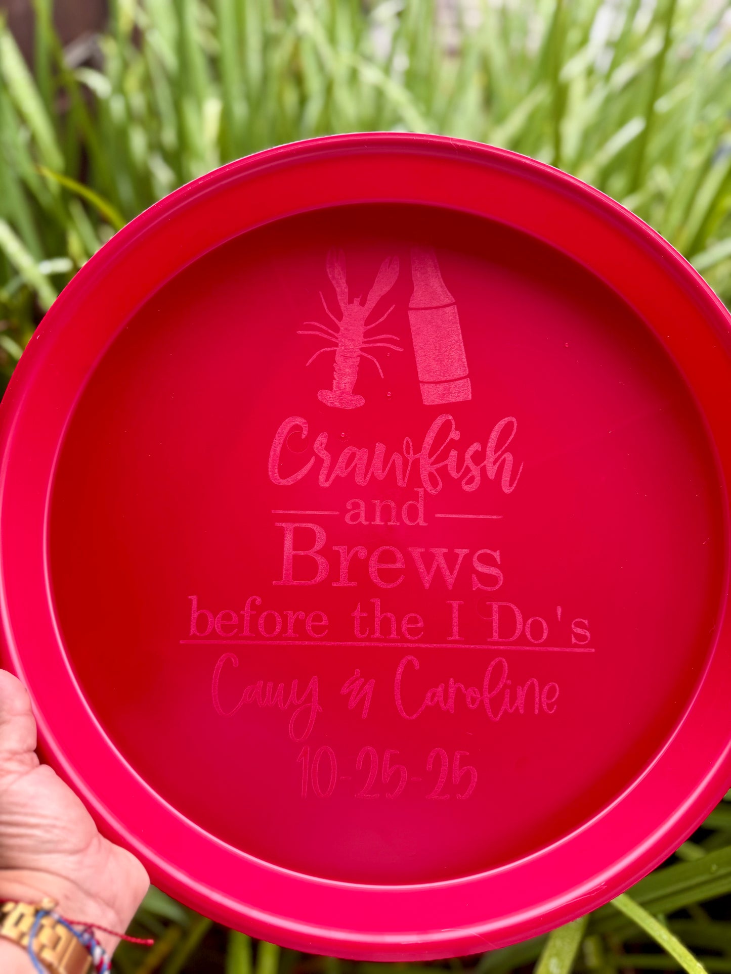 Custom engraved LOGO/NAME - Engraved Seafood/BBQ/Cookout Trays