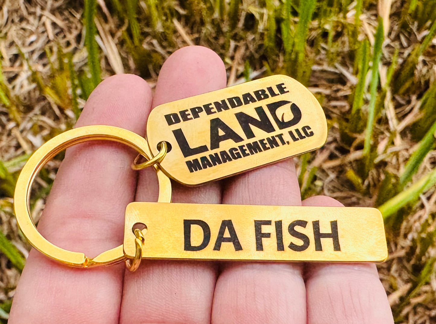 Stainless Keychain - engraved