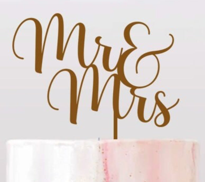 Wood Wedding cake topper