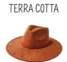 Wide Brim Vegan Suede Hat -lasered