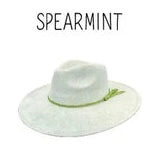 Wide Brim Vegan Suede Hat -lasered