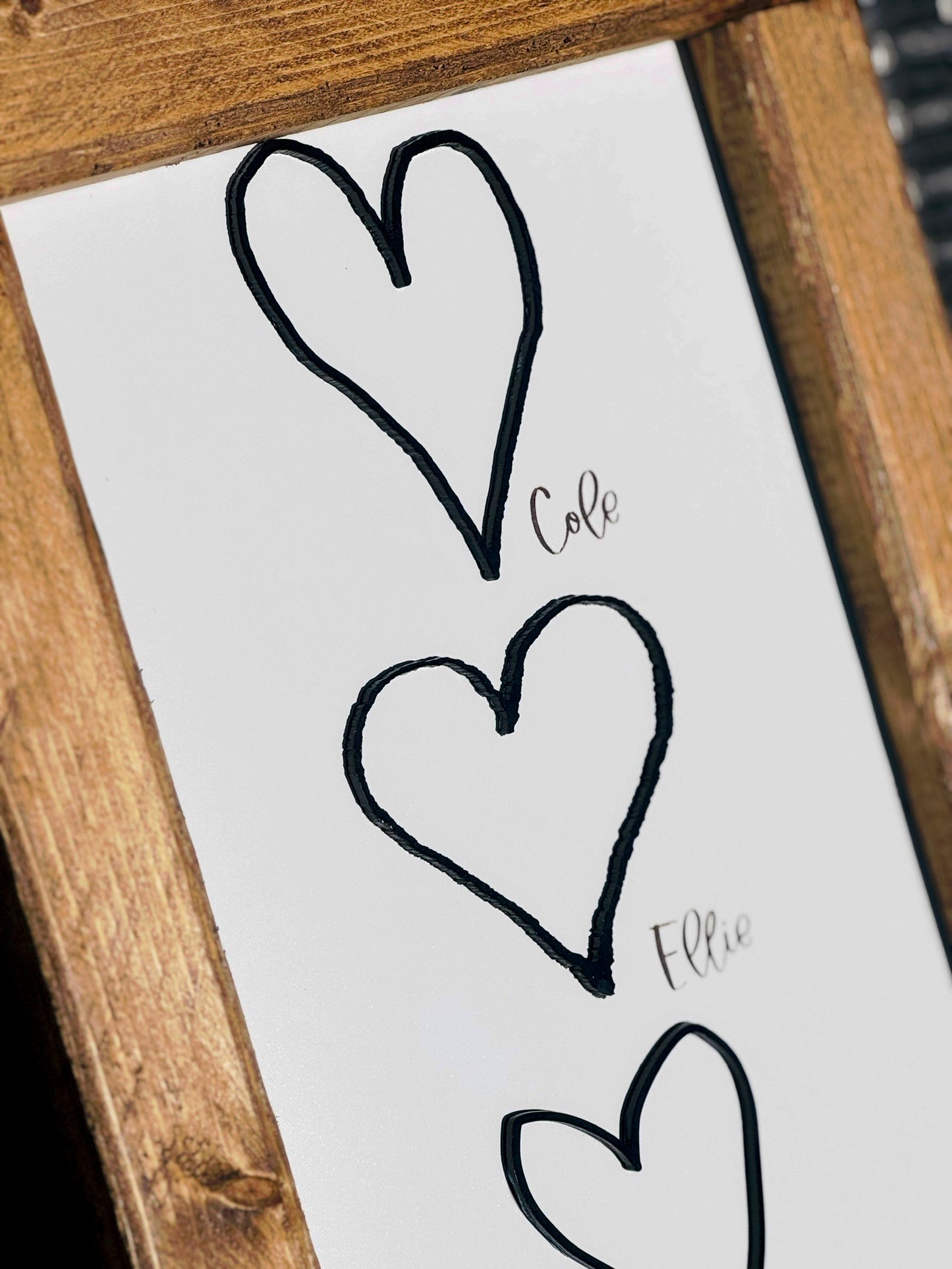 Custom 3d heart or love sign
