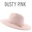 Wide Brim Vegan Suede Hat -lasered