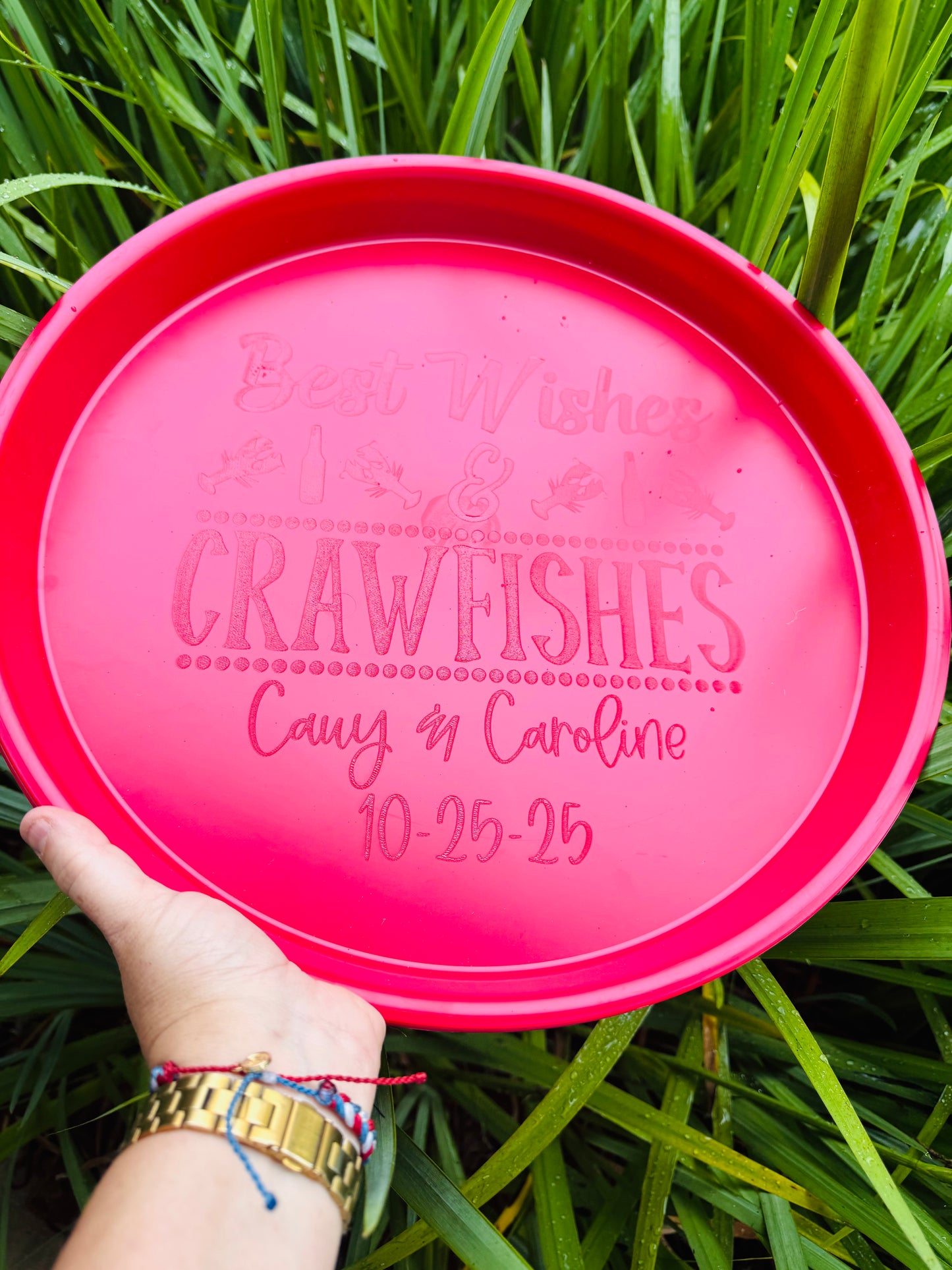 Custom engraved LOGO/NAME - Engraved Seafood/BBQ/Cookout Trays