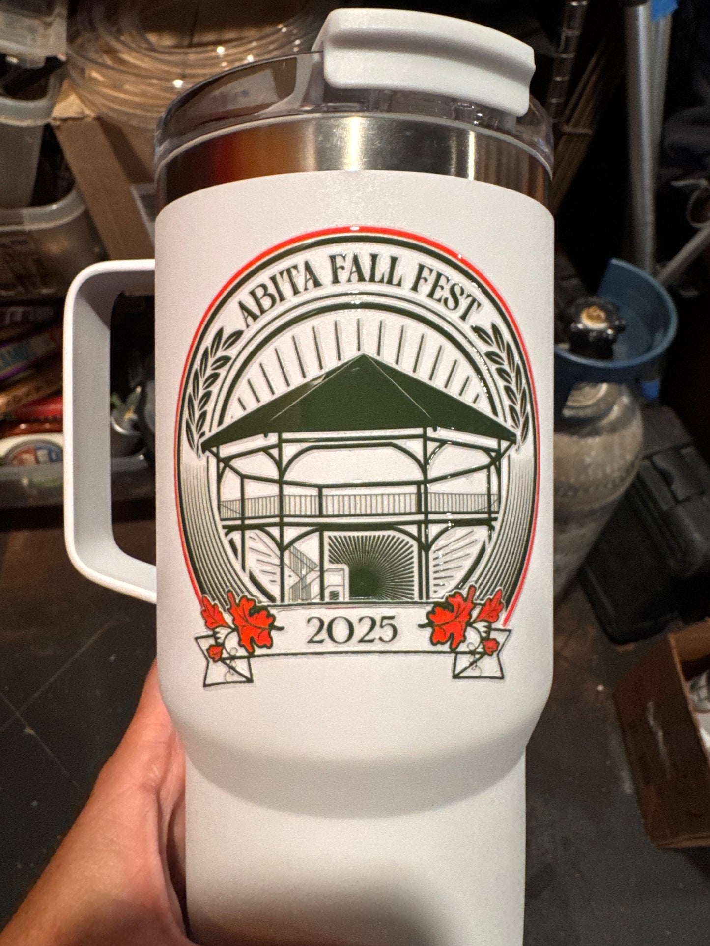 Fall Fest Decal-30oz Tumbler w/Metal Handle
