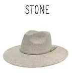 Wide Brim Vegan Suede Hat -lasered