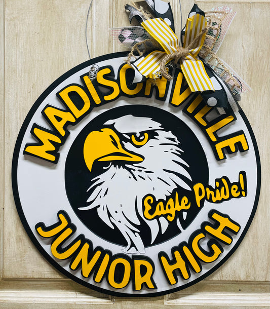 3D Madisonville Jr High School door sign