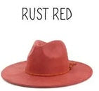 Wide Brim Vegan Suede Hat -lasered