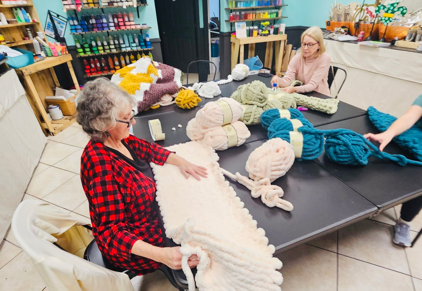 Open Chunky blanket workshop