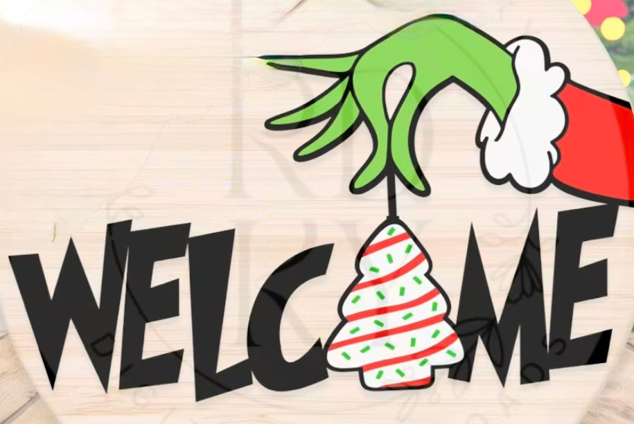 11/22 from 2-4pm- Anna’s birthday party - Painted CHRISTMAS Door Mat