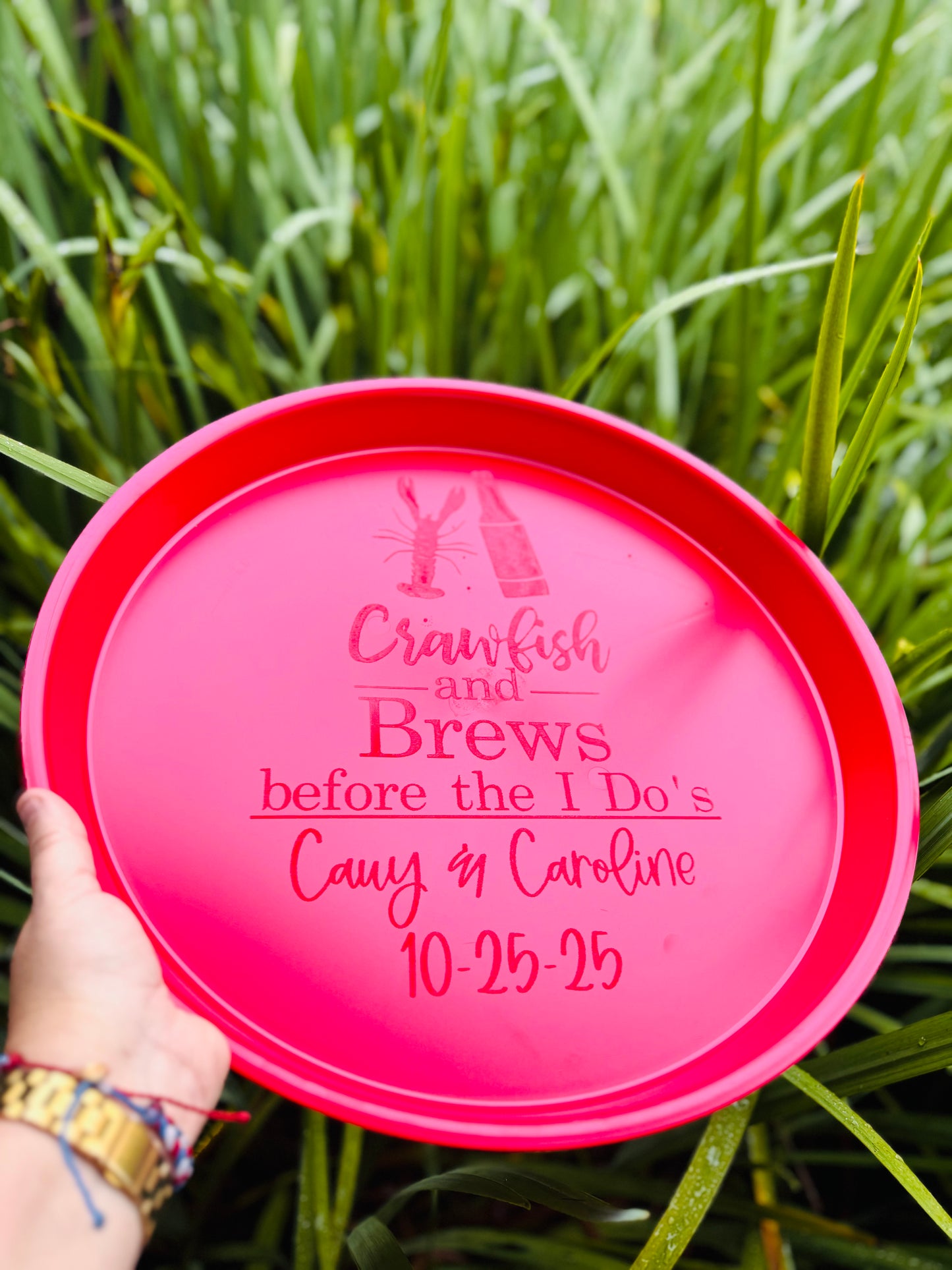 Custom engraved LOGO/NAME - Engraved Seafood/BBQ/Cookout Trays