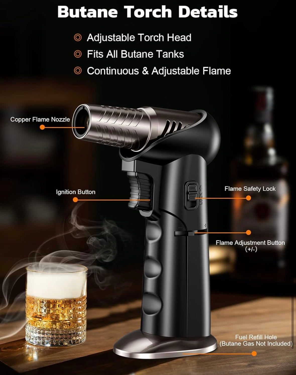Custom Engraved Whiskey Smoker Kit