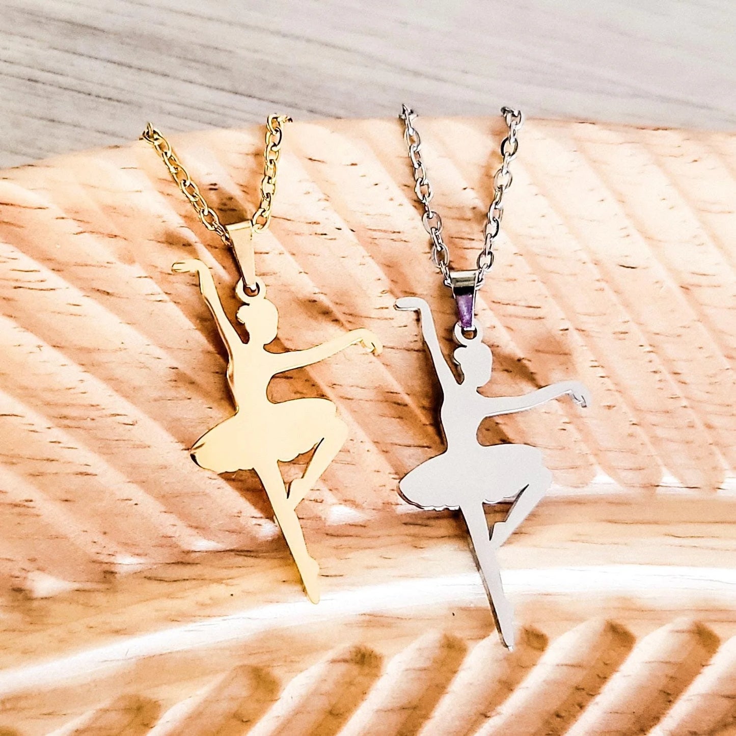 Ballerina - dance Necklace - engraved