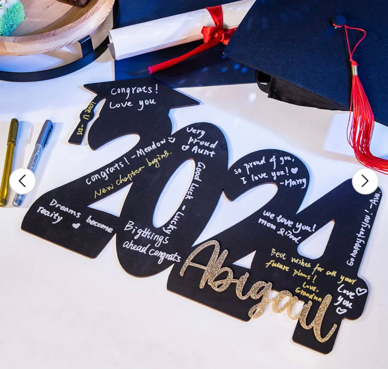 Year - Graduation signature sign with name
