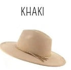 Wide Brim Vegan Suede Hat -lasered
