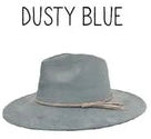 Wide Brim Vegan Suede Hat -lasered