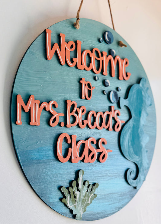 3D Sea Horse Door hanger