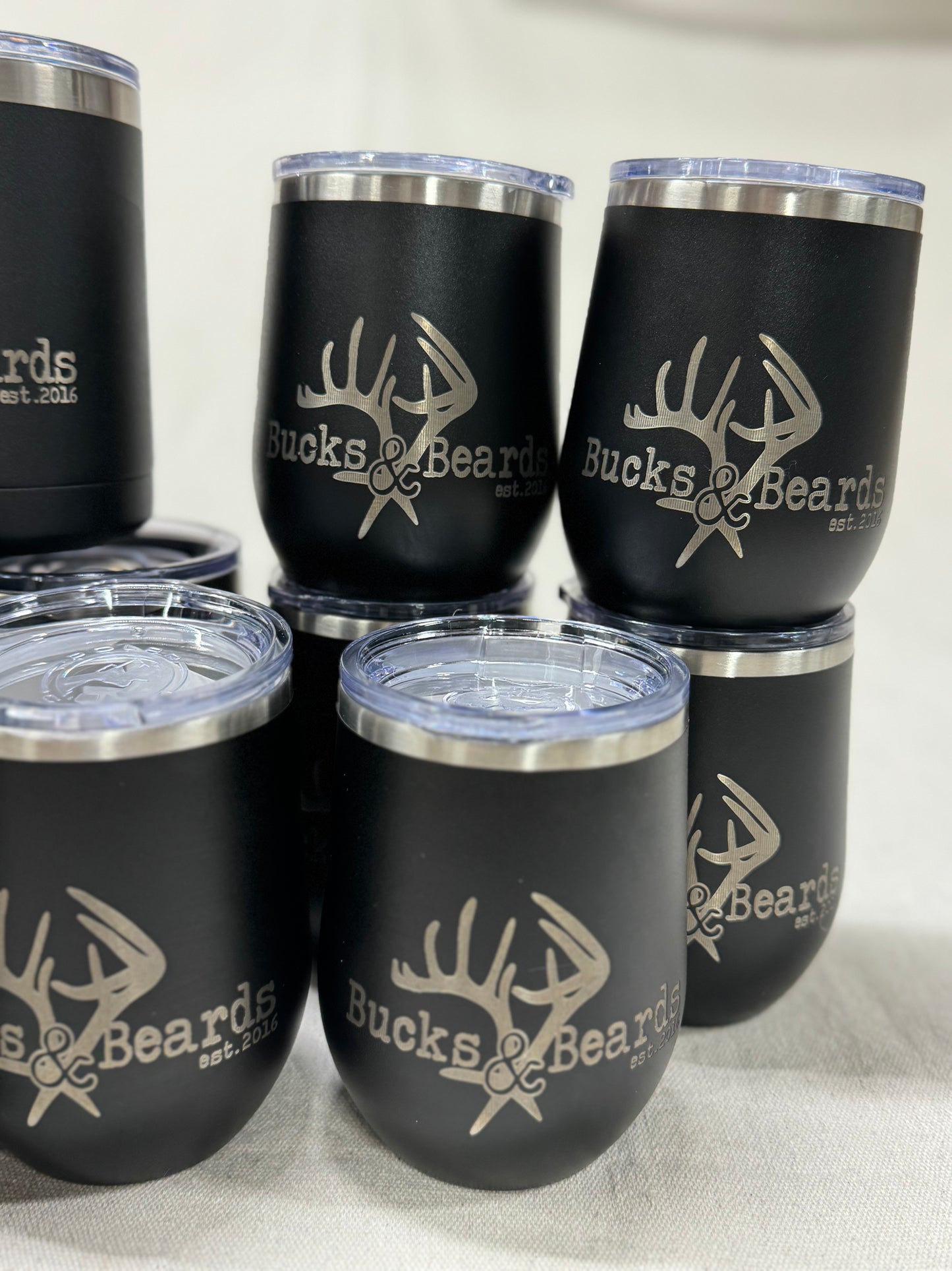 Engraved polar stemless wine tumbler engraved 12 Oz
