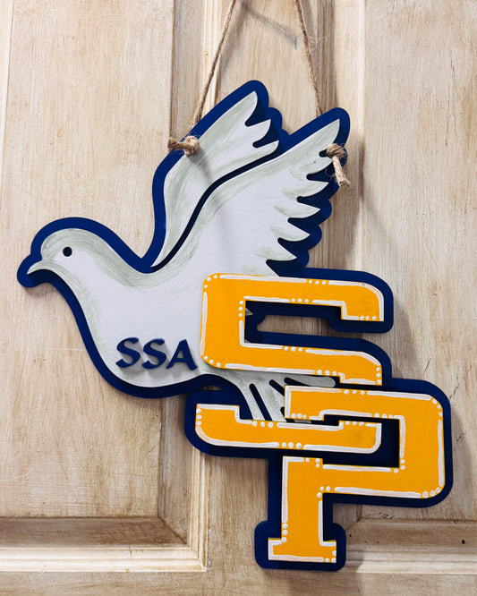 3D SSA & SPS School door hanger