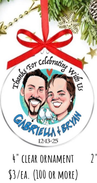 Custom wedding favors