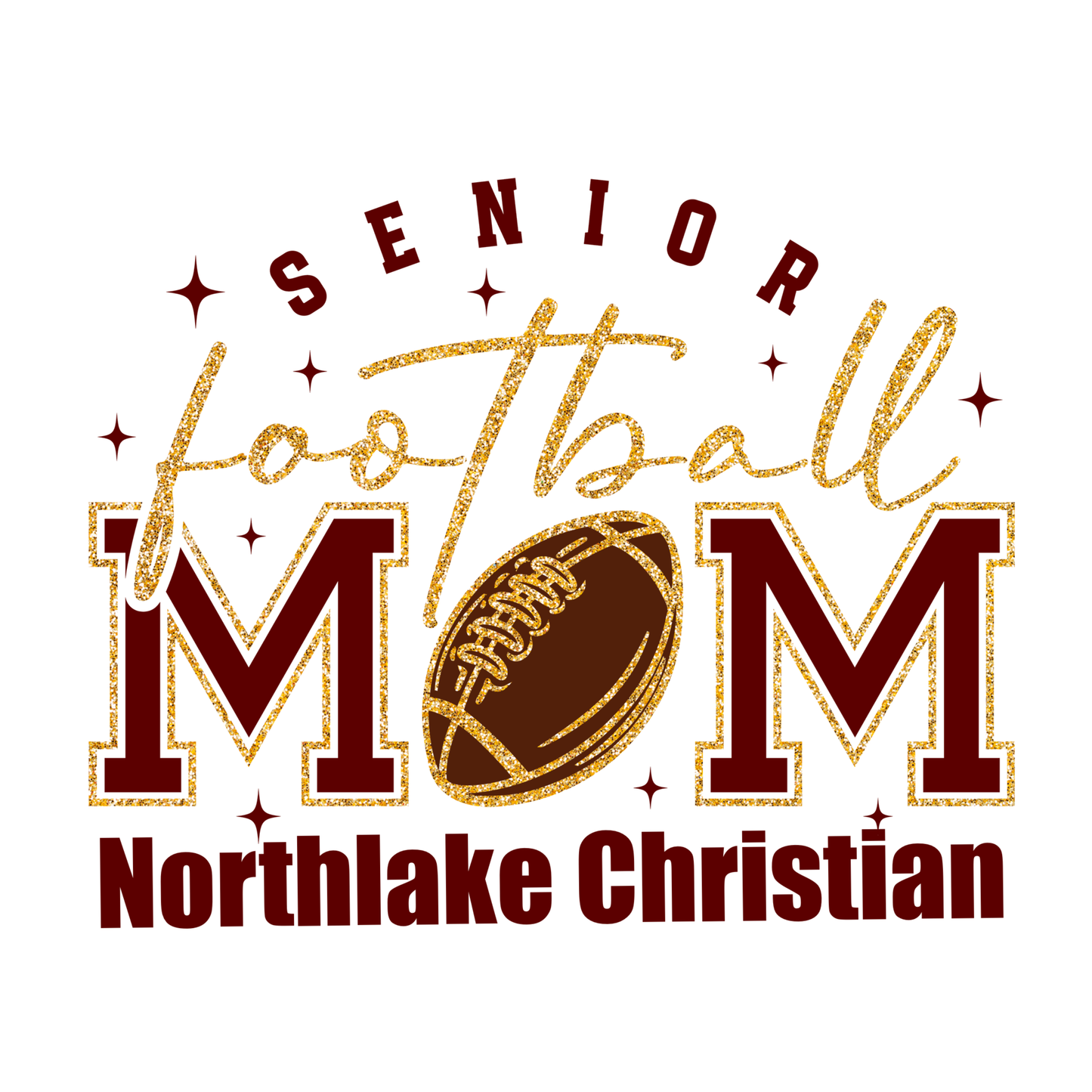 Custom NCS Senior Football mom shirt