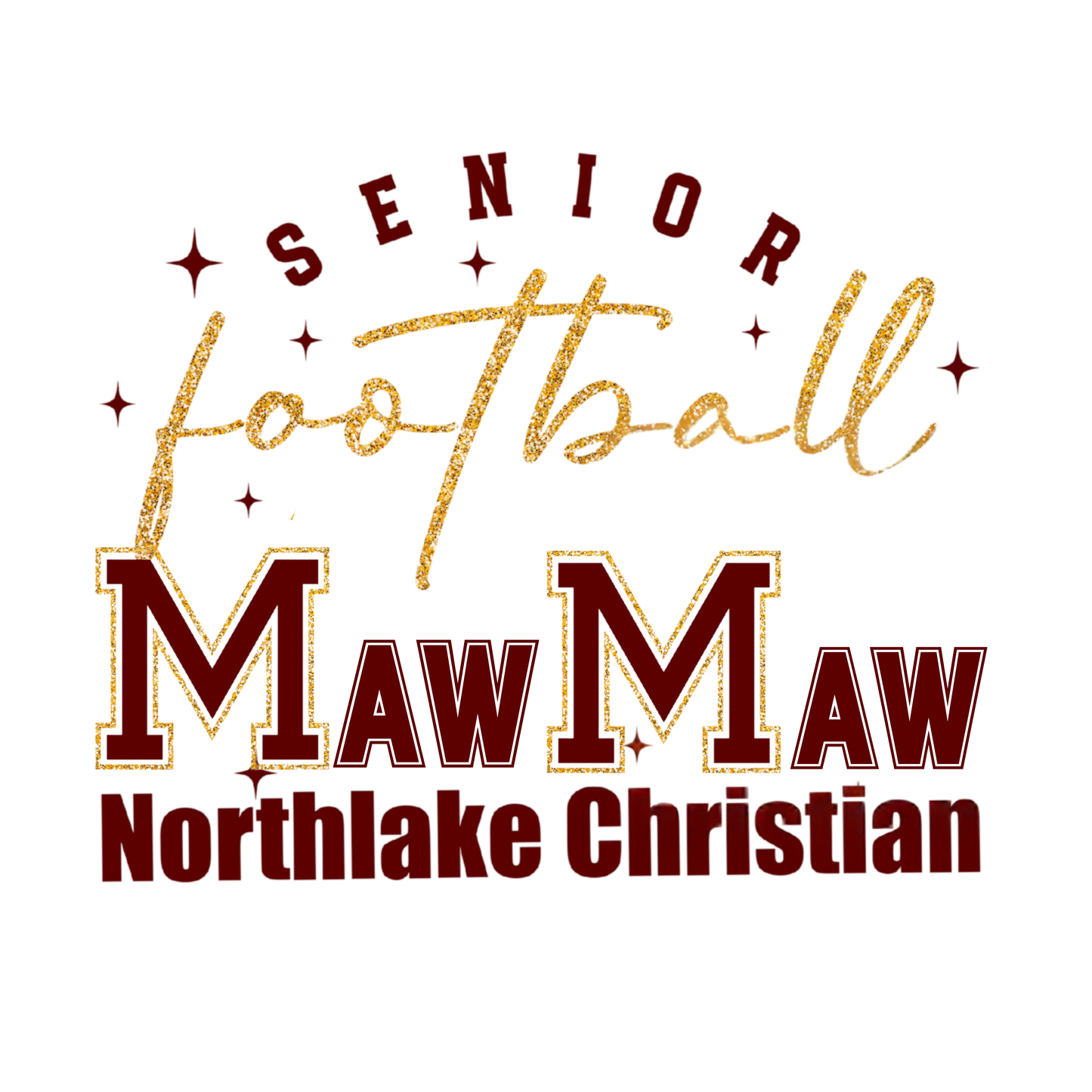 Custom NCS Senior Football mom shirt