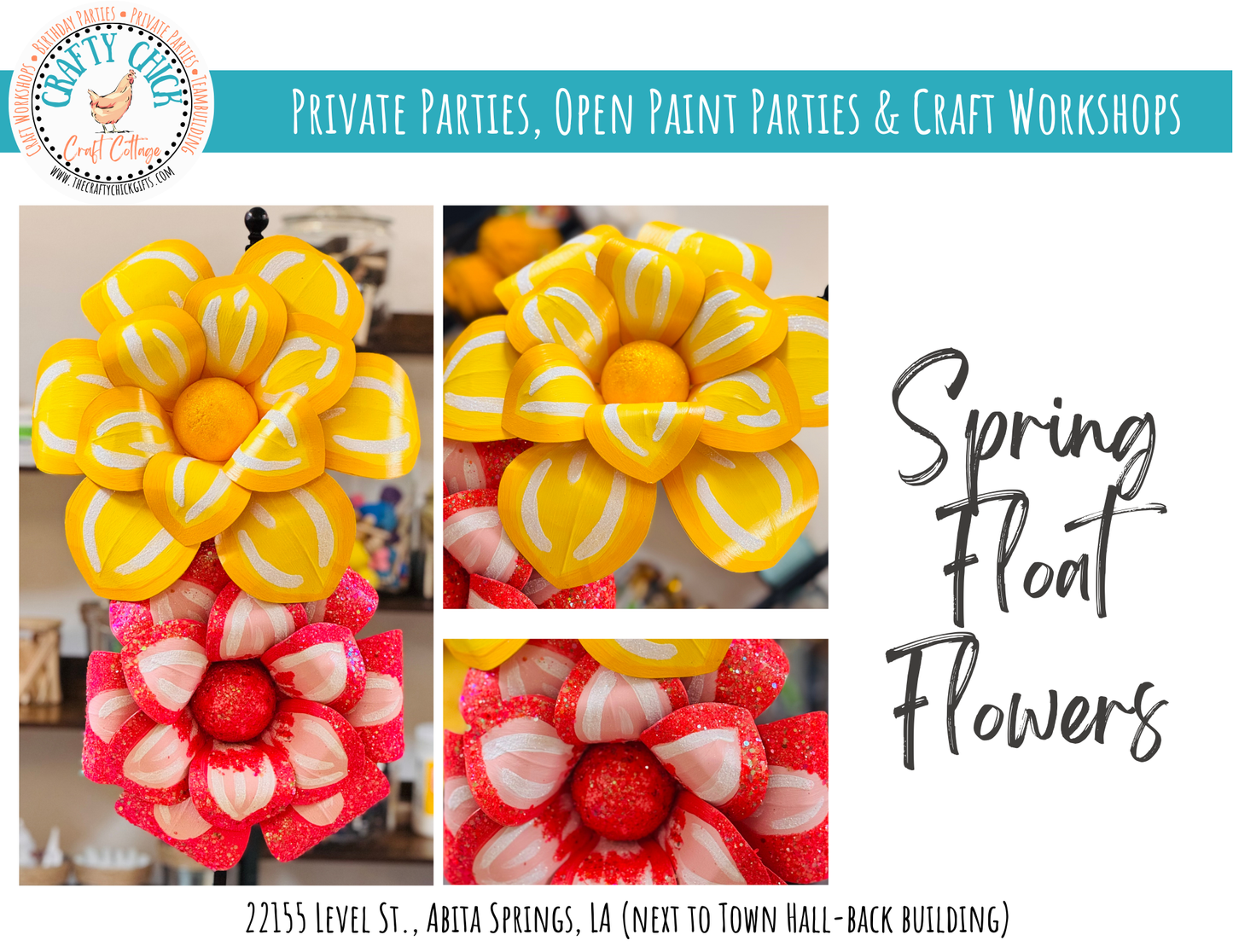 Open Spring Float Flowers Workshop