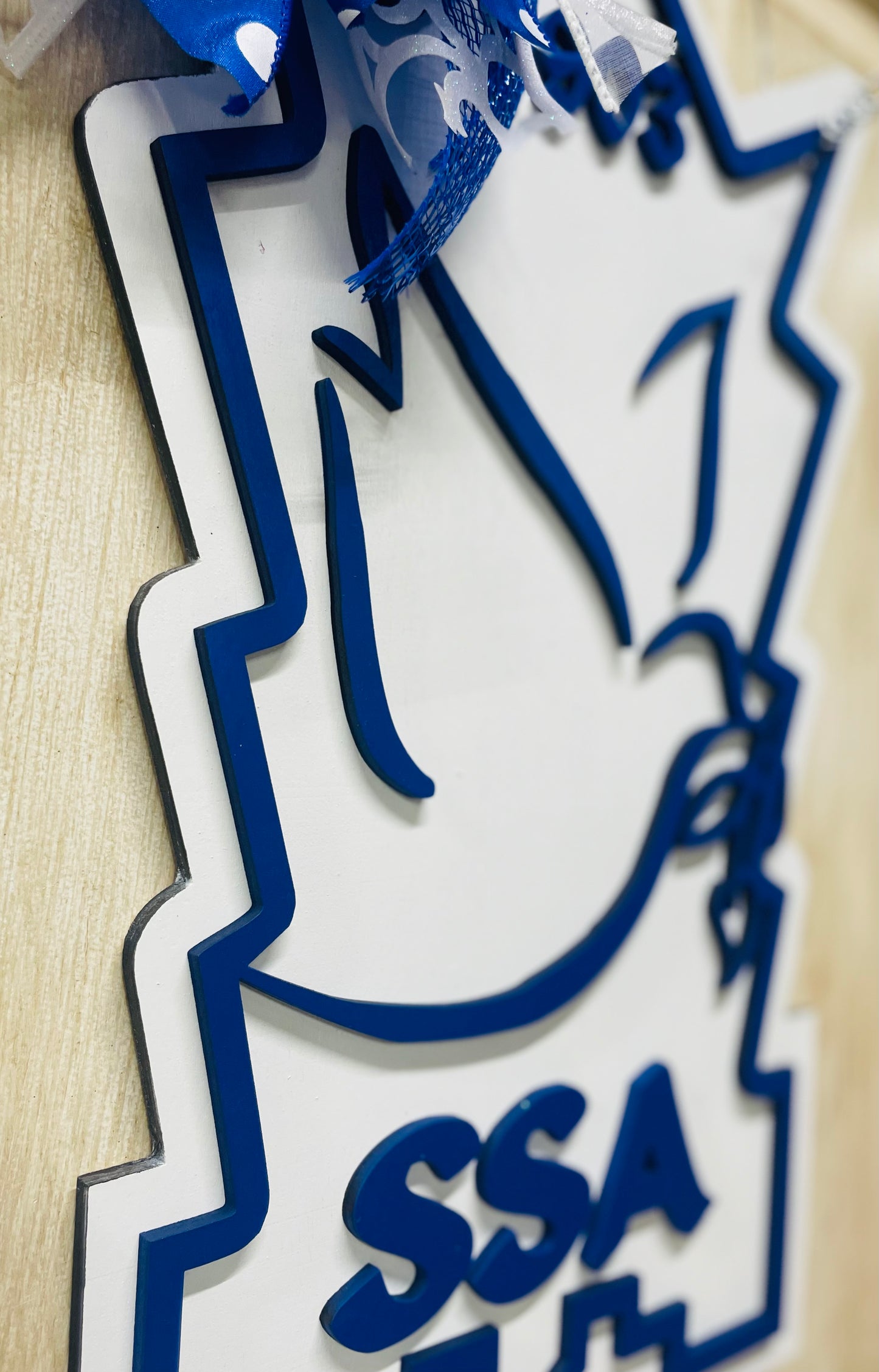 3D St. Scholastica Academy door sign