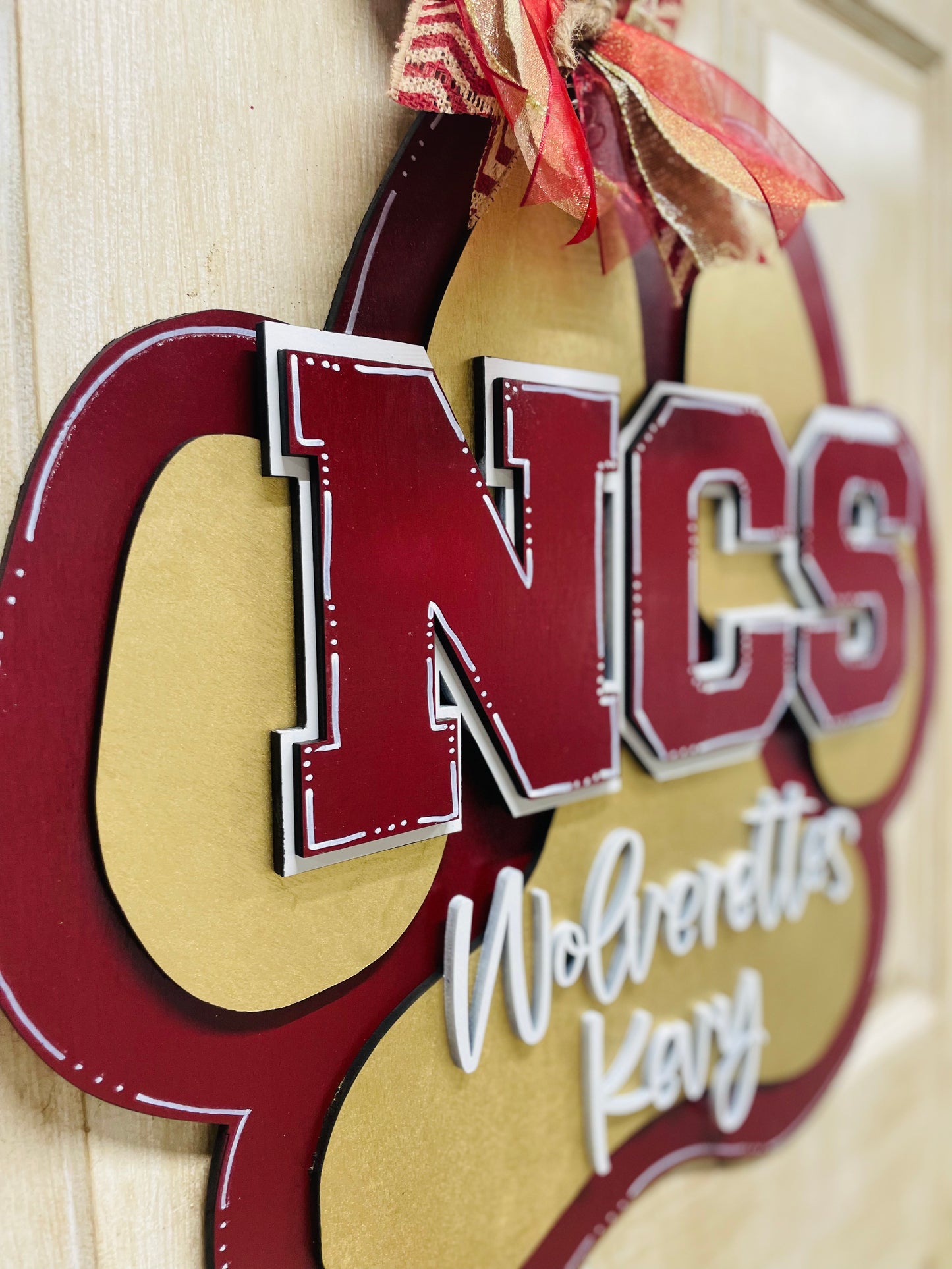 3D Northlake Christian School PAW Door sign