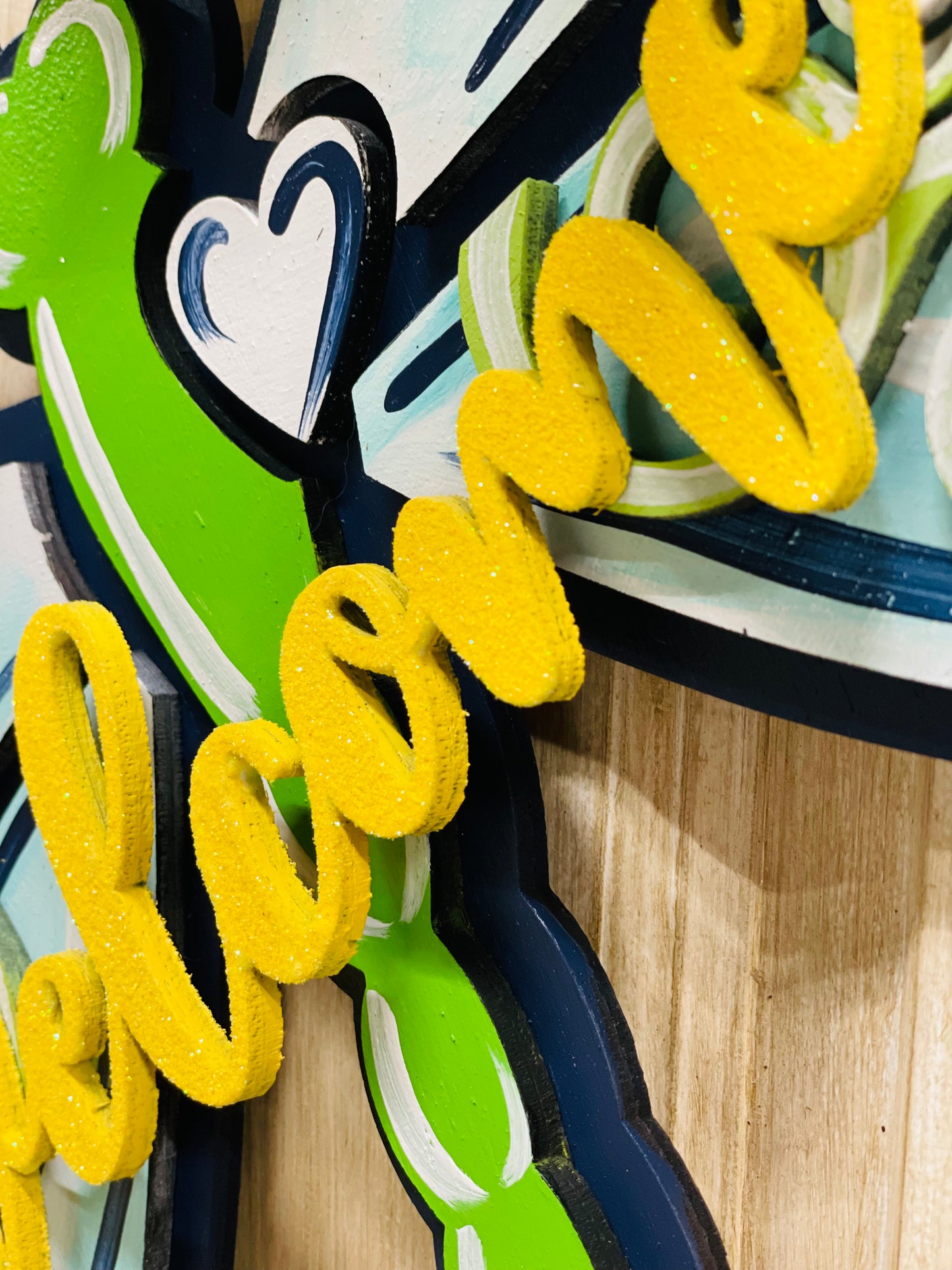 3D dragonfly welcome door hanger