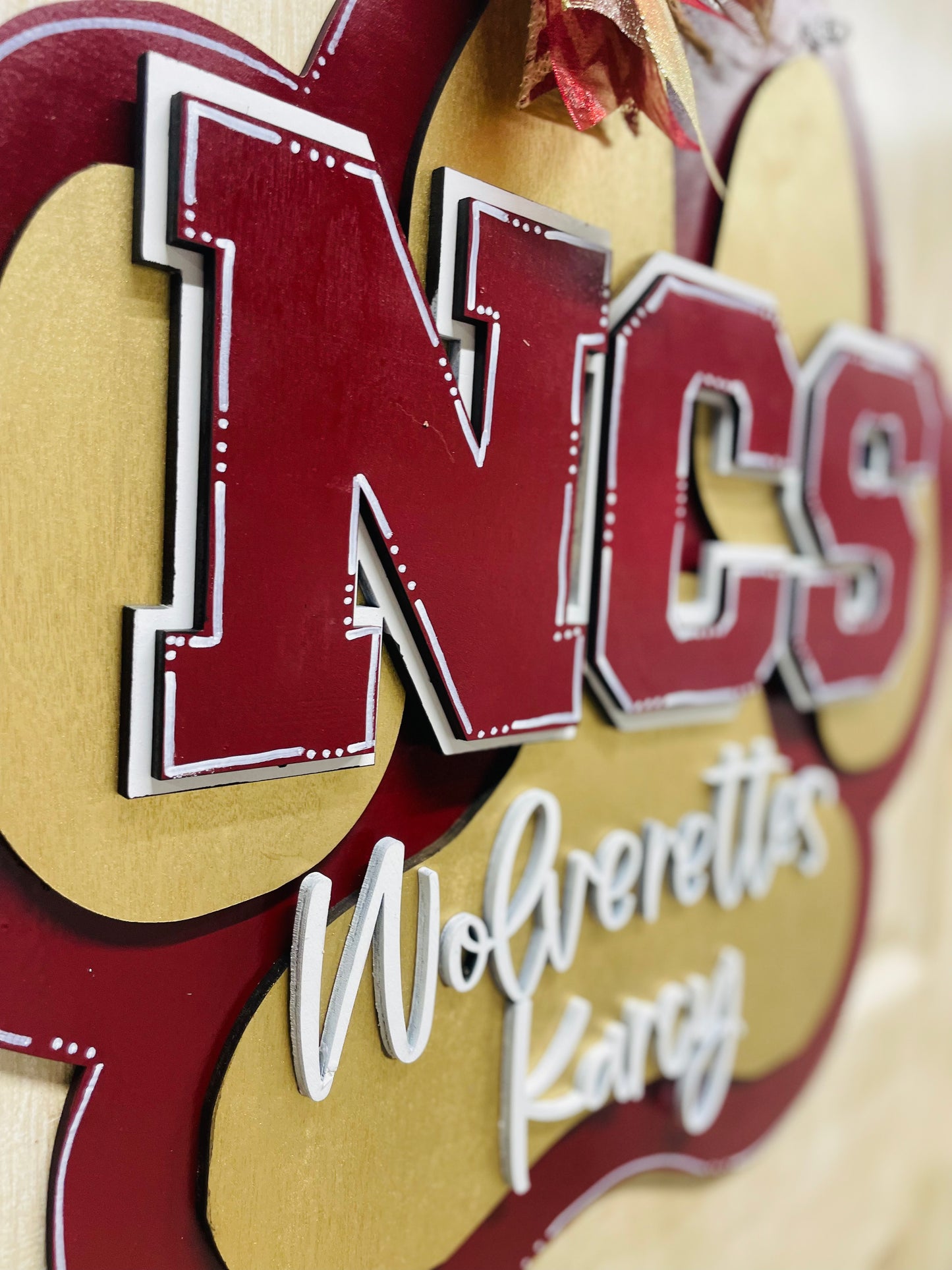 3D Northlake Christian School PAW Door sign