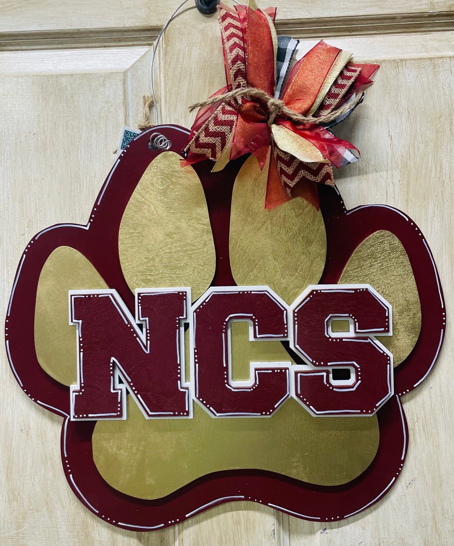 3D Northlake Christian School PAW Door sign