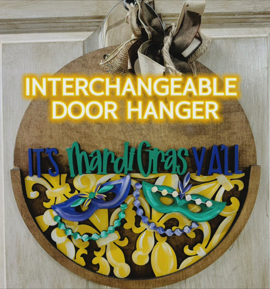 11/6 Gail-private party 3D Interchangeable Half Round door hanger/inserts