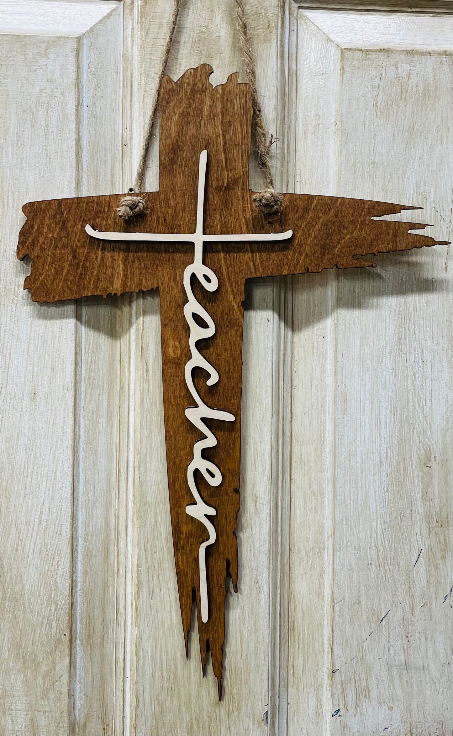 3D teacher cross Door hanger
