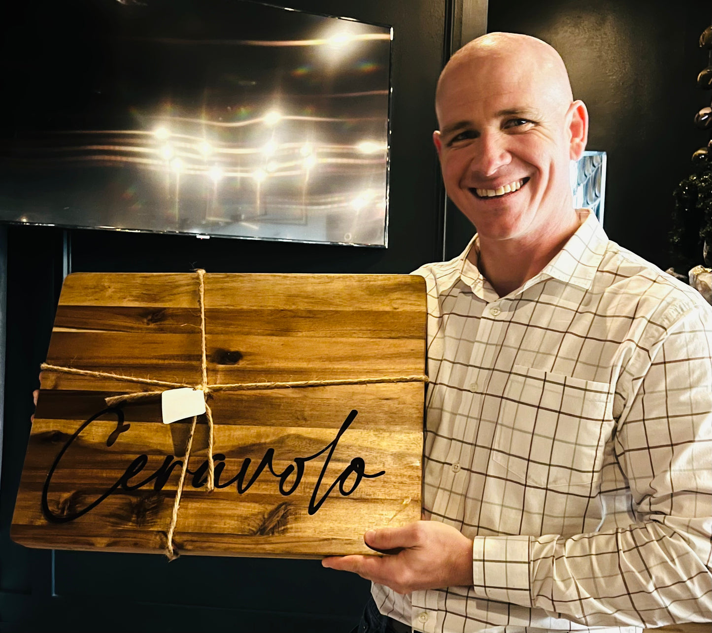 Custom engraved wood cutting/serving/display board large and X-Large