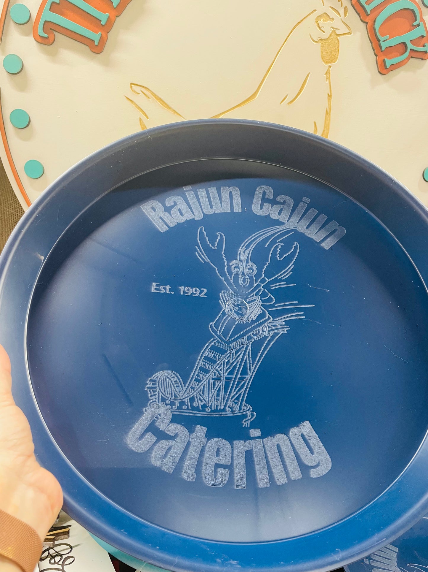 Custom engraved LOGO/NAME - Engraved Seafood/BBQ/Cookout Trays