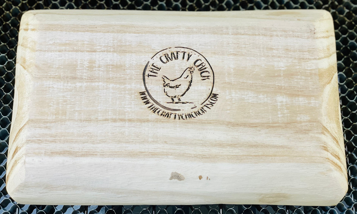 Custom engraved wood dough trays 3 sizes