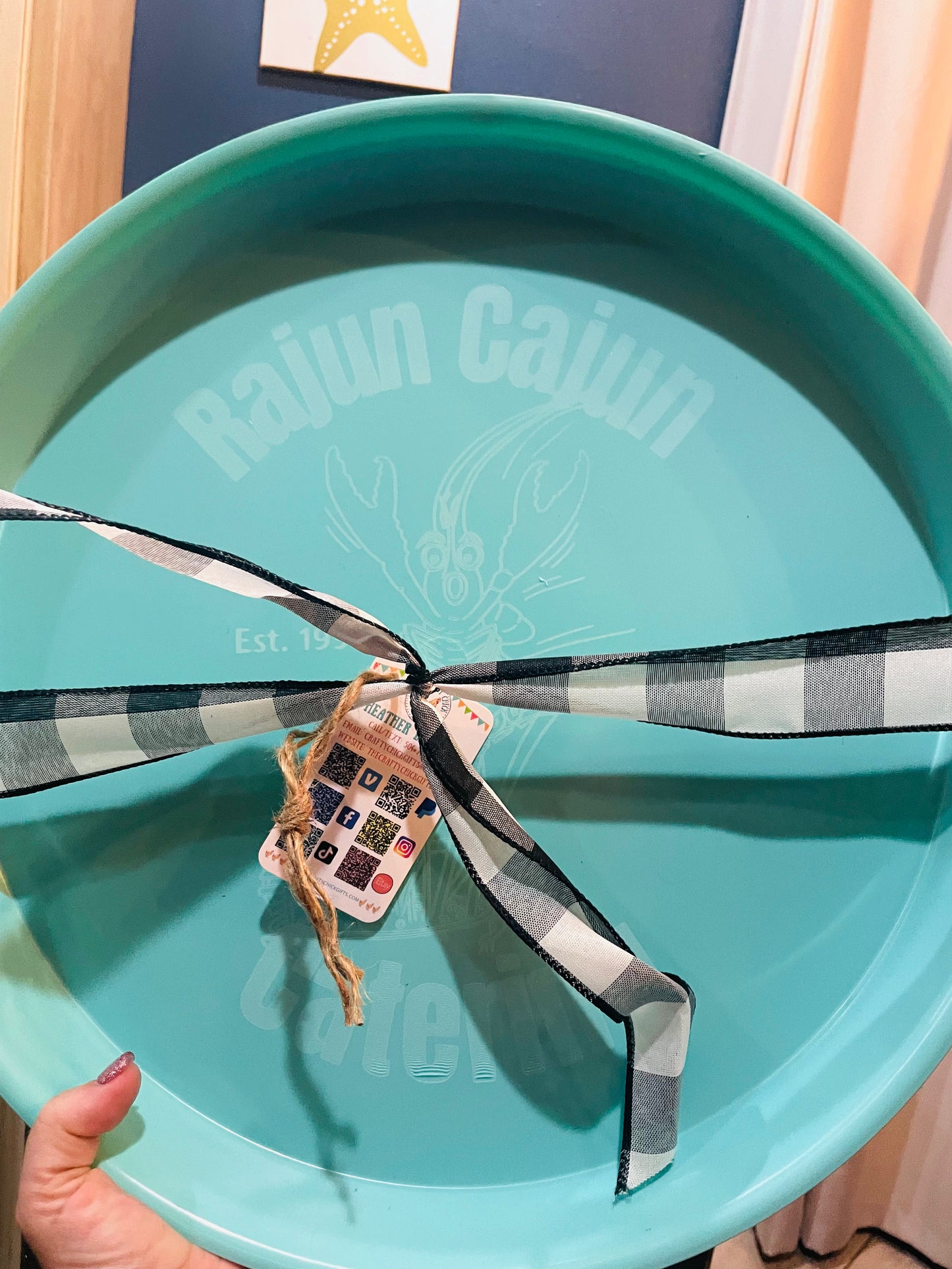 Custom engraved LOGO/NAME - Engraved Seafood/BBQ/Cookout Trays