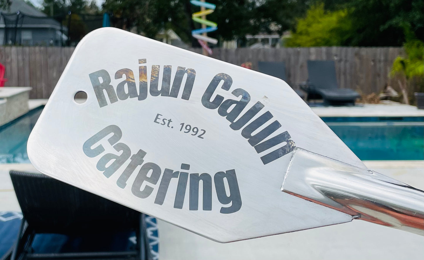 Custom Engraved metal boiling paddle