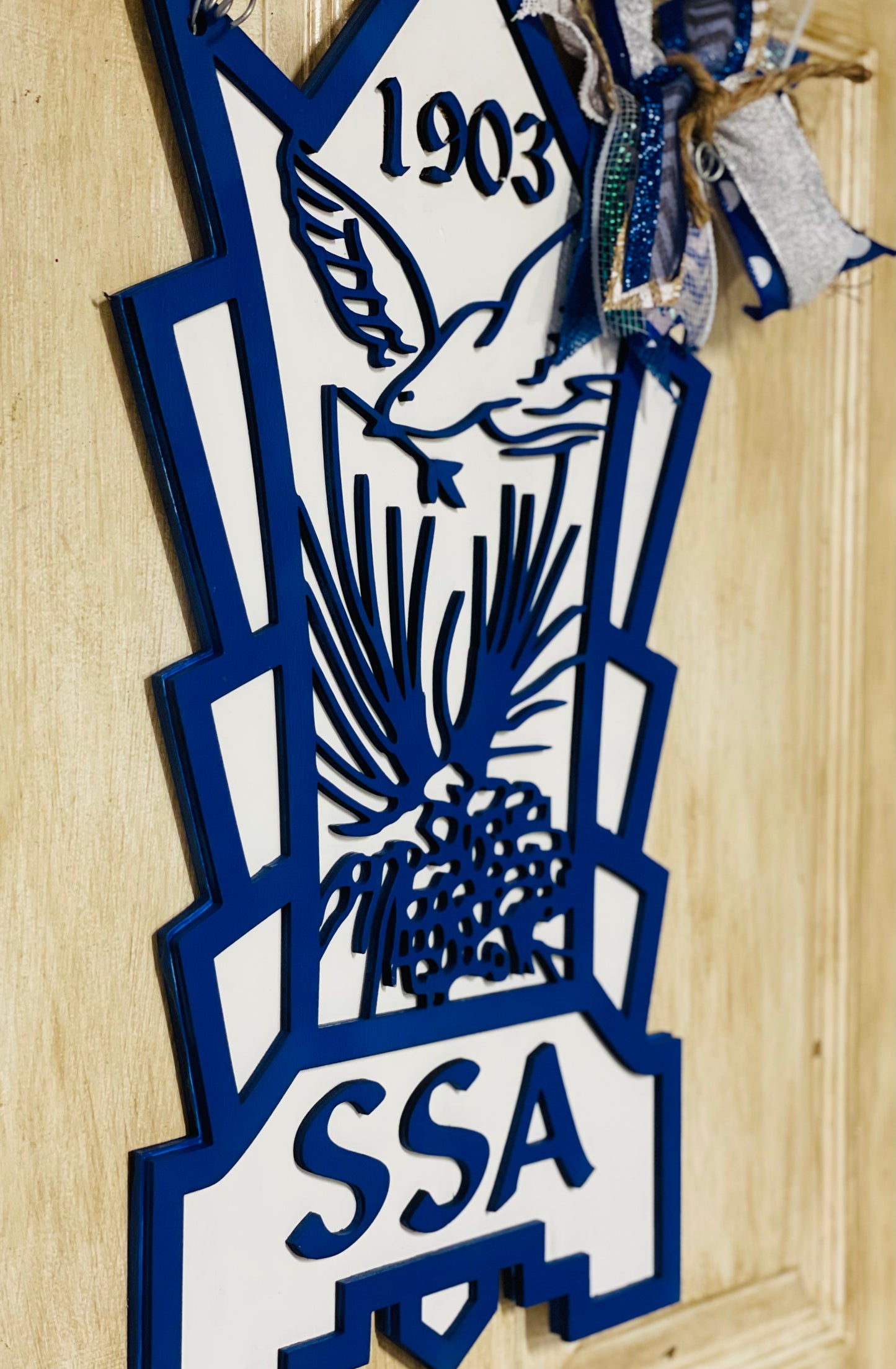 3D St. Scholastica Academy door sign