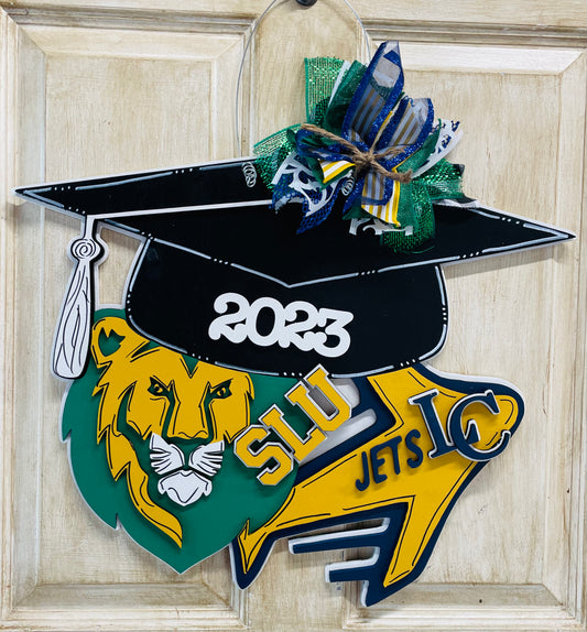 3D 2023 Grad Cap door sign