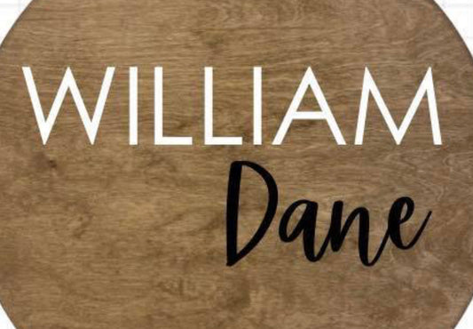 3D Nursery rectangle wood wall sign