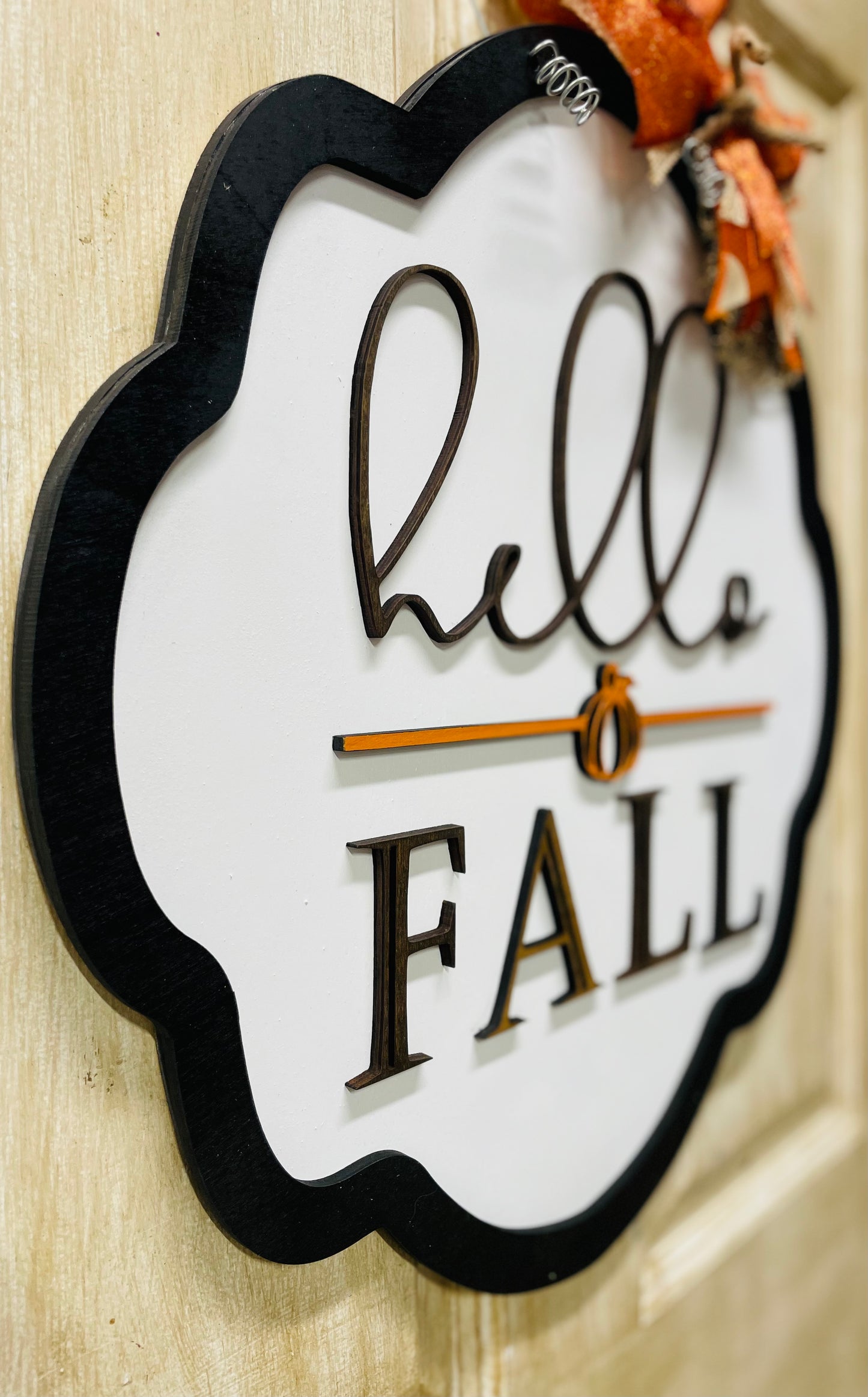 3D Hello Fall door sign - 3 designs