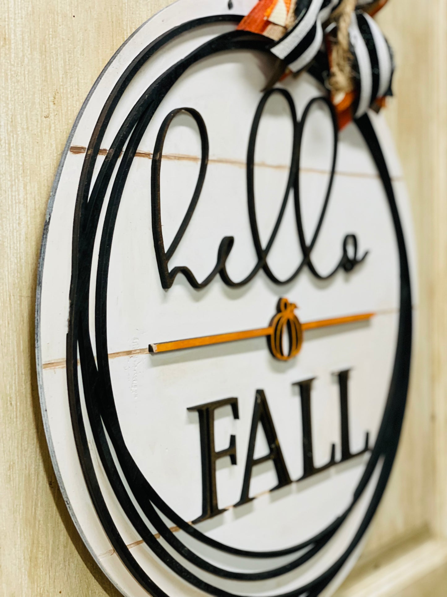 3D Hello Fall door sign - 3 designs