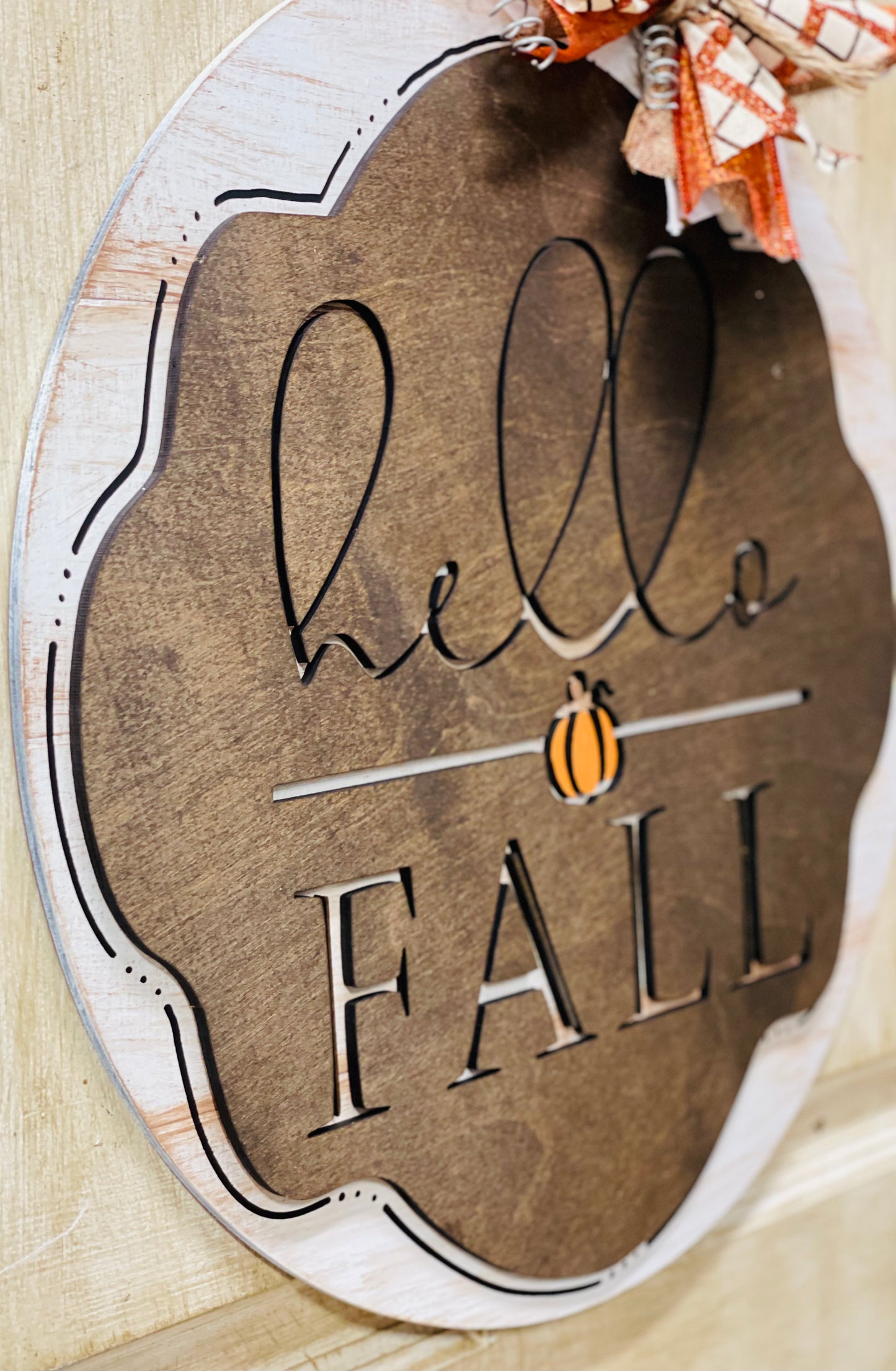 3D Hello Fall door sign - 3 designs