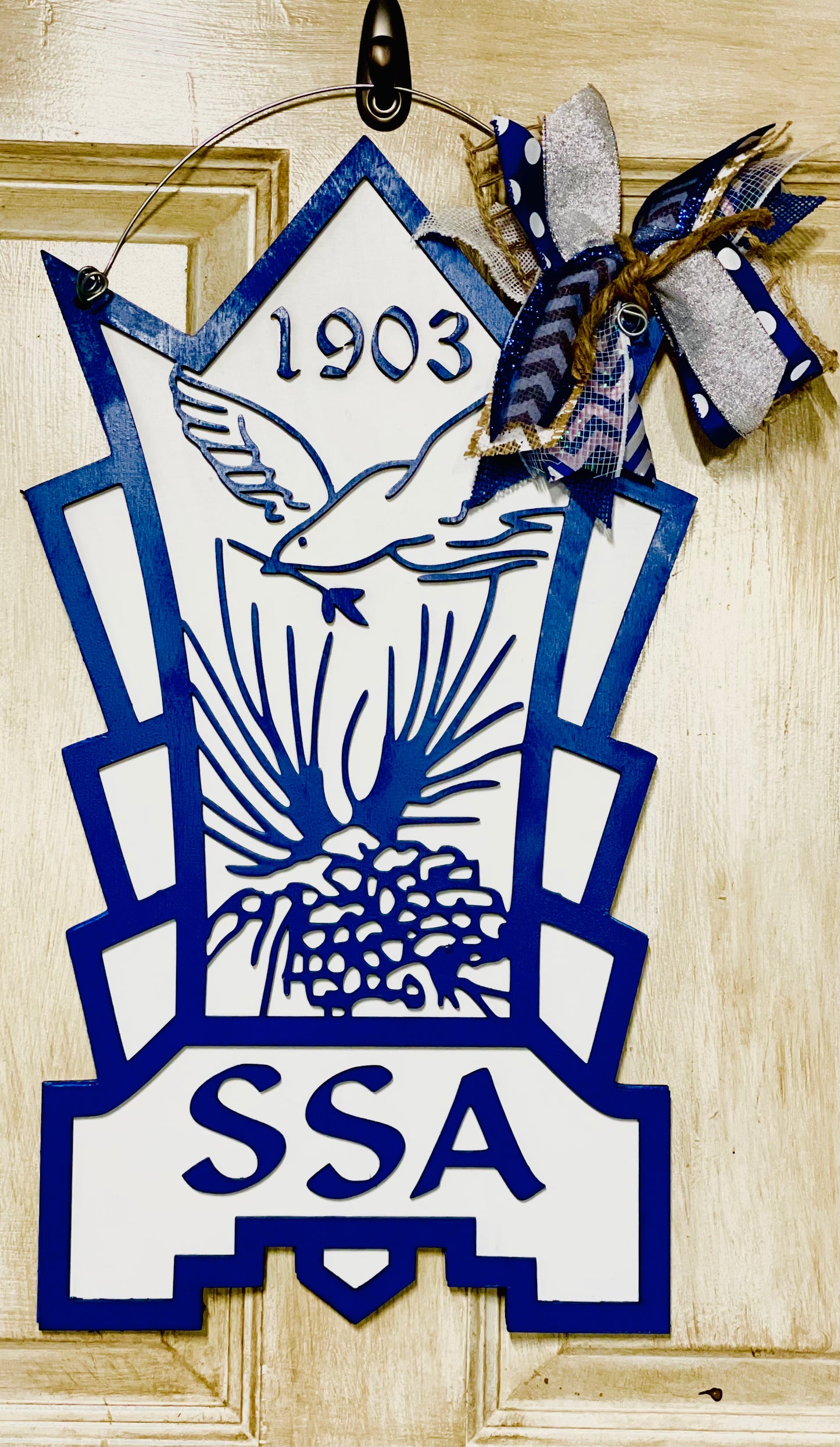 3D St. Scholastica Academy door sign